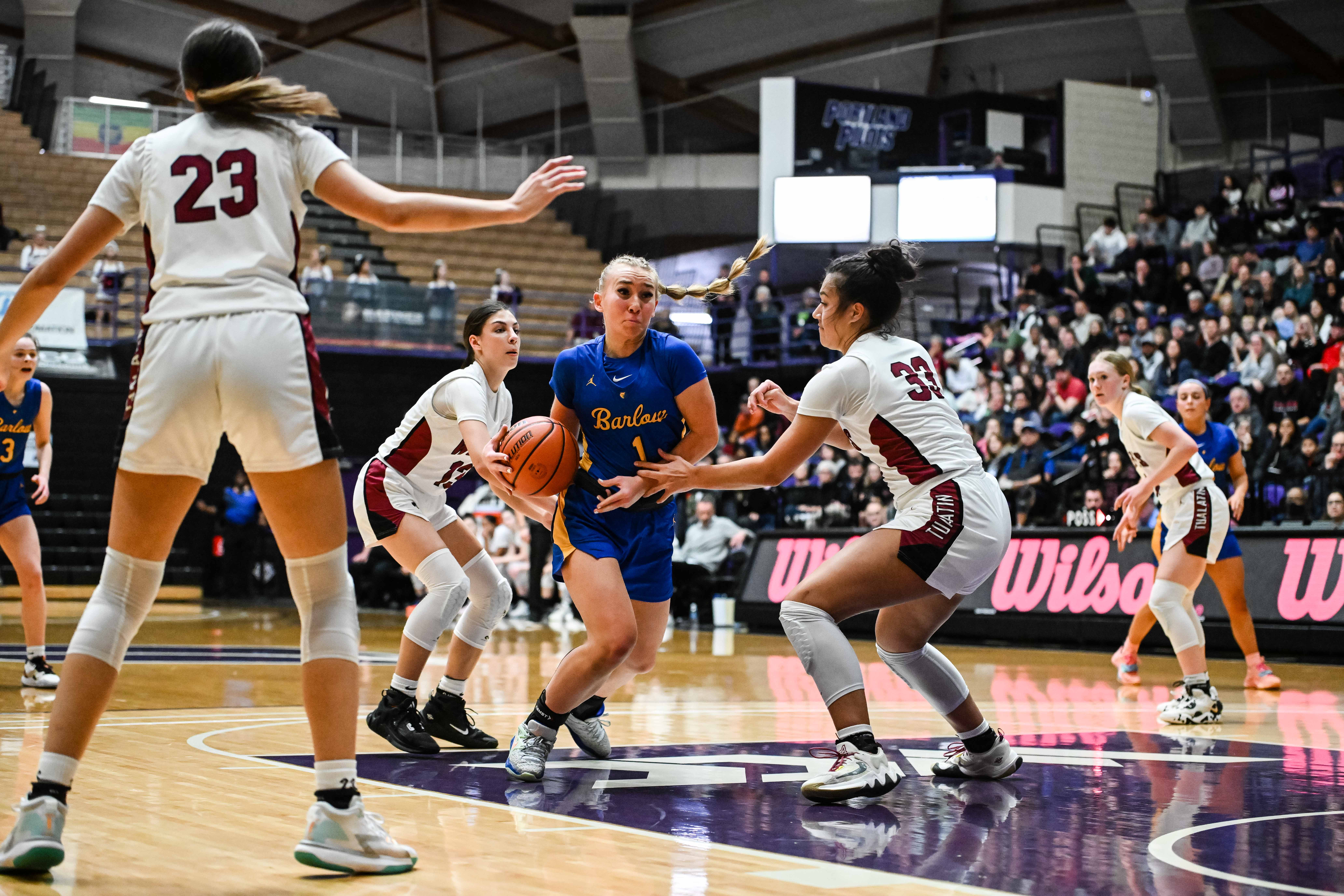 Barlow Tualatin 6A Oregon girls basketball quarterfinal Naji Saker -79